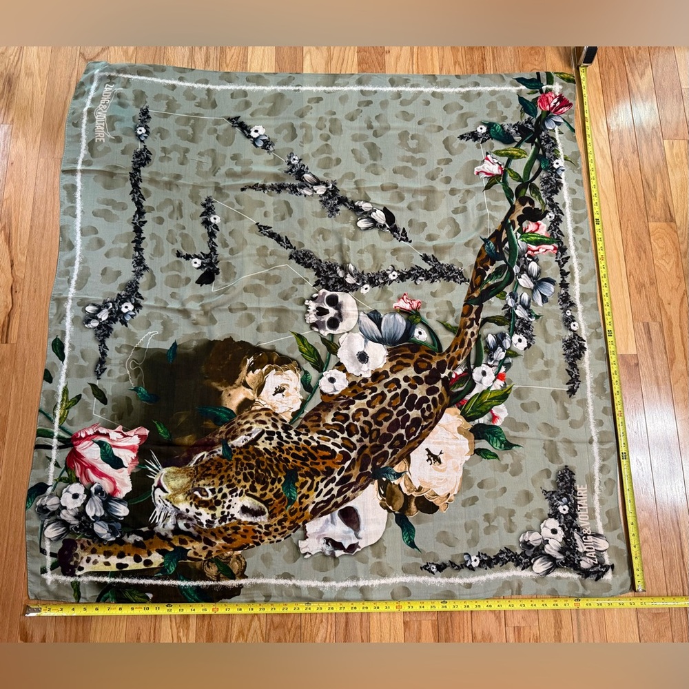 Zadig & Voltaire Lita Wild Scarf New with Tag